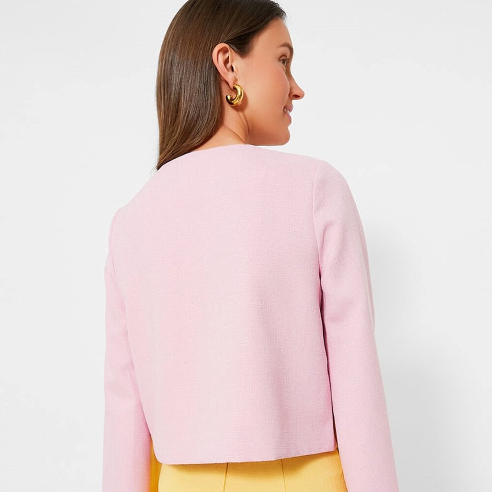 Tuckernuck NEW Pop of Peony Maxine Bell Sleeve Top in Pink and Yellow Size S - Picture 3 of 8